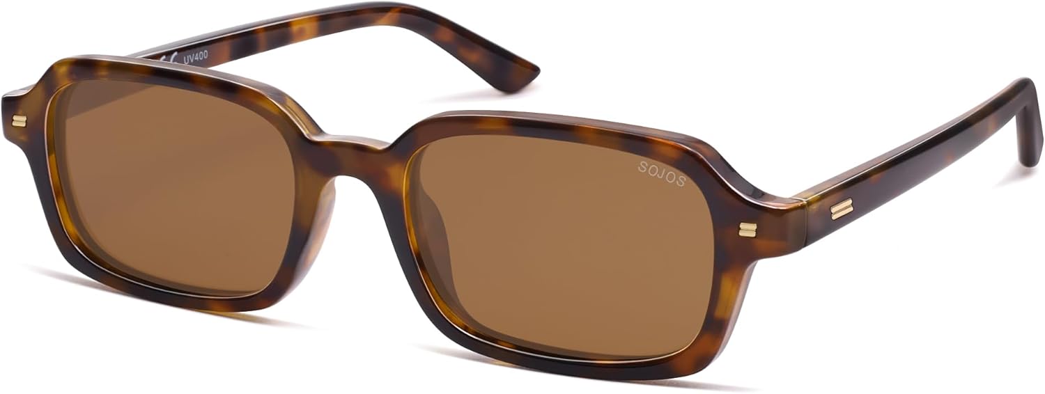 SOJOS Stellar SJ2512 retro oval polarized sunglasses